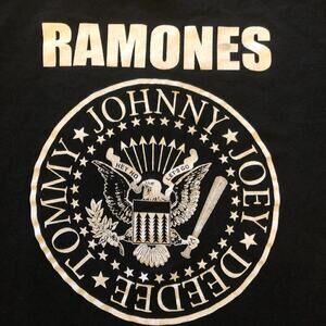 Ramones ReWork Altered "Presidential" Seal Black T-Shirt Womens Size M